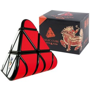 YuXin Black Kylin Round Angle 3x3x3 Pyramid Cube Educational Puzzle Toy