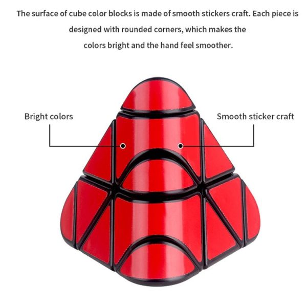 YuXin Black Kylin Round Angle 3x3x3 Pyramid Cube Educational Puzzle Toy - Image 4
