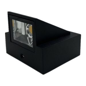 Outdoor Square Waterproof Wall Light, Power: Single K 3W (Warm White)