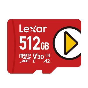 Lexar LSDMI High-Speed TF Card Game Console Memory Card, Capacity: 512GB (Red)