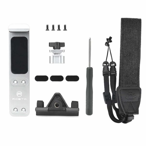 RCSTQ Remote Control Aluminum Tablet Holder for DJI Mini 3 Pro / Air 2S / Mini 2, Style: With Lanyard - Image 2