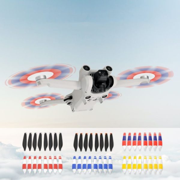 8 PCS 6030F Double Sided Colorful Low Noise Wing Propellers For DJI Mini 3 Pro, Color: Silver Tip - Image 6