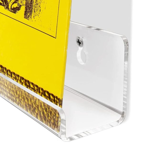 2 PCS Acrylic Record Rack Wall Mounted CD Display Stand - Image 6