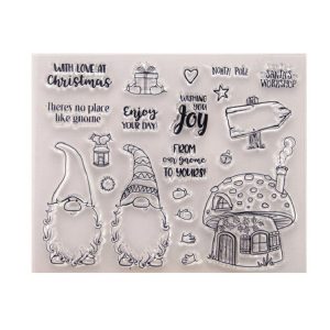 2 Sets DIY Handbook Scrapbook Finished Stamps Santa Claus Die, Style: Stamp