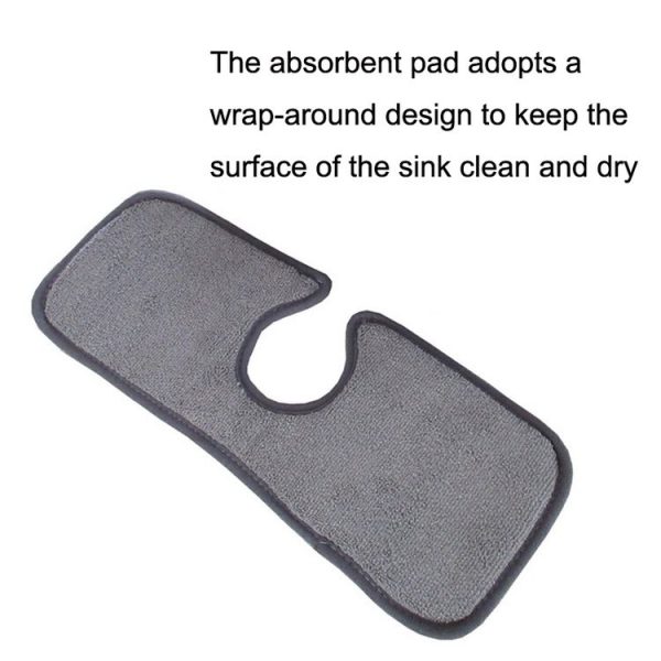 Basin Drain Pad Absorbent Dry Cleaning Pad Fiber Towel Water Mat Color Random Delivery, Size: 62.5x13cm - Image 3