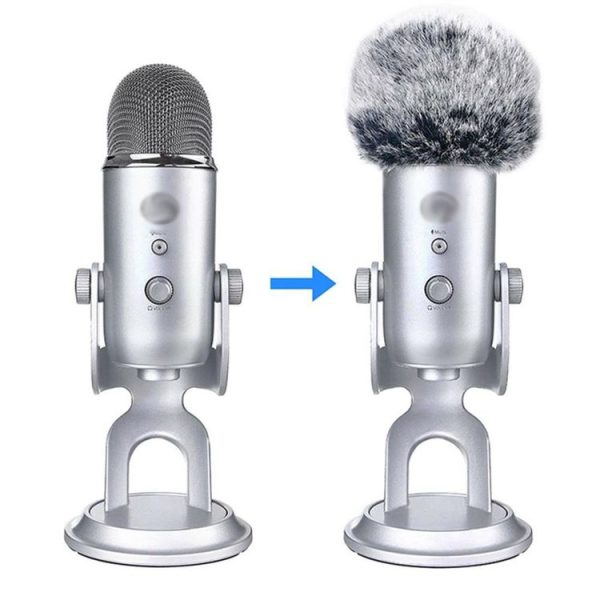 Plush Microphone Cover Windscreen Sleeve Compatible For Blue Yeti Condenser Microphone - Image 6
