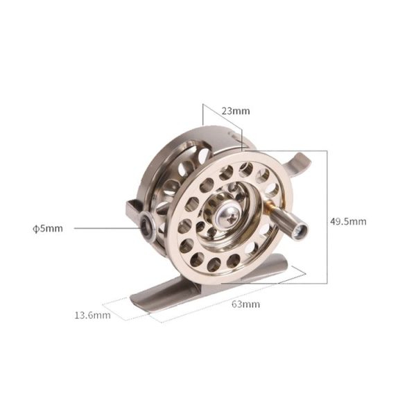 LEO 27757 Fast Reel Before Reeling Lever Brake Ice Fishing Reel, Specification: BLD 50 Right Hand - Image 2