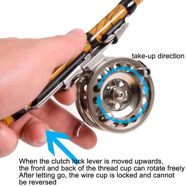 LEO 27757 Fast Reel Before Reeling Lever Brake Ice Fishing Reel, Specification: BLD 60 Right Hand - Image 5