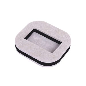 5 PCS Computer Seat Pulley Holder Chair Roller Non-slip Pad (Square Bean-colored Felt Bottom)