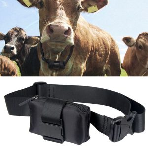 CL81 Bull And Sheep Positioner Cover Animal Tracking Anti-Lost GPS Positioning Collar (Black)
