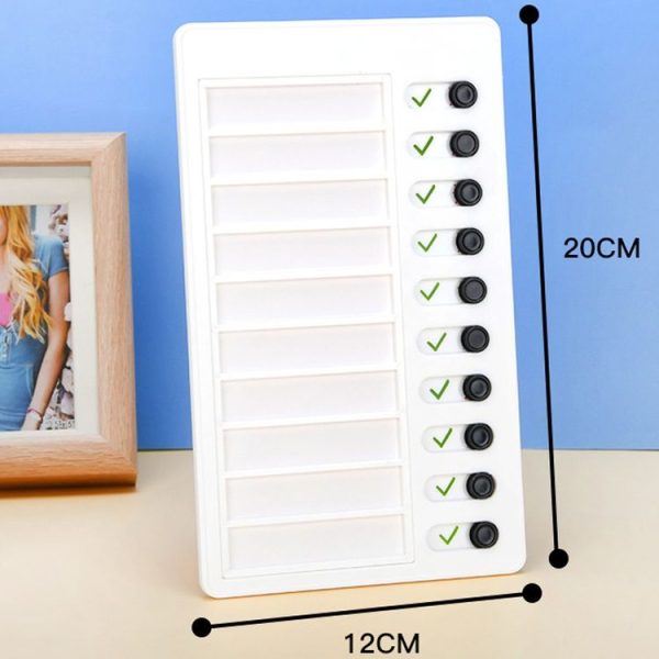 Wall Hanging Checklist Memo Boards Adjustable Checklist Board, Style: My Chores - Image 3