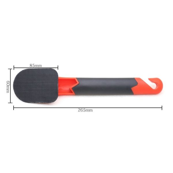 Handle + Sponge Long Handle Car Tire Varnishing Brush Tire Waxing Brush Sponge - Image 3