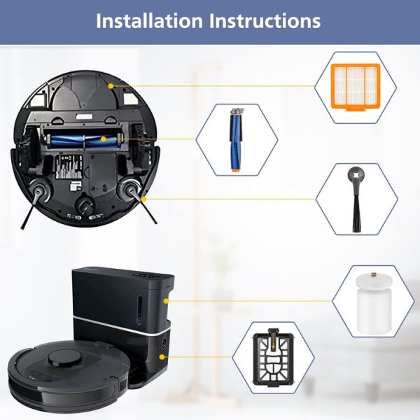 Shark AI AV2501AE / AV2502AE Robot Vacuum Accessories Orange Filter - Image 6