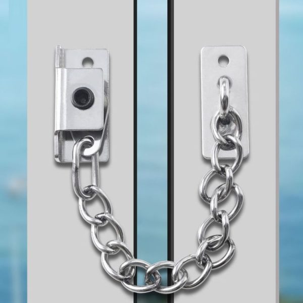 Punching Installation Protection Stainless Steel Window Limit Lock, Specification: B Type Silver - Image 6
