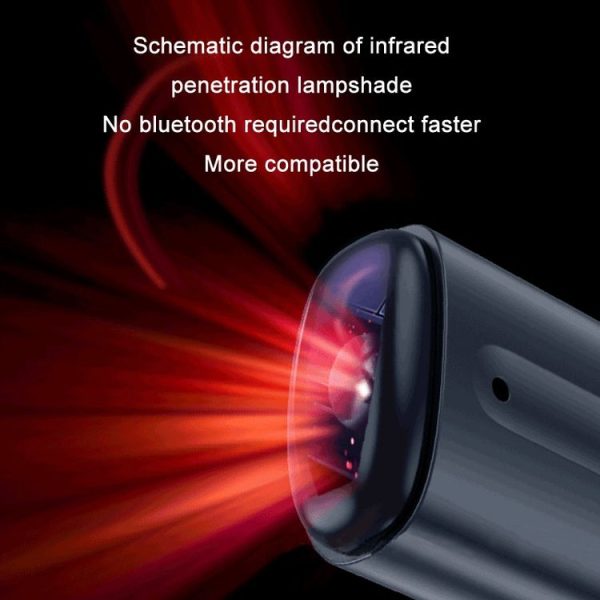 Ocrustar Capsule Mobile Phone Infrared Universal Remote Control, Color: 8 Pin (Black) - Image 5