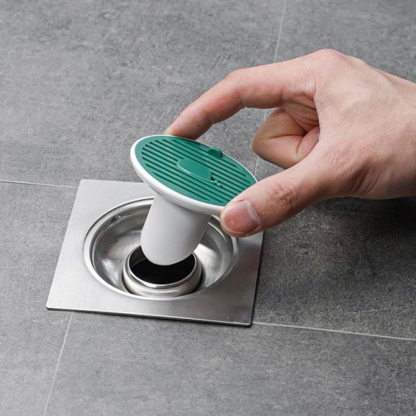 Sewer Deodorant Magnetic Suction Floor Drain Cover, Size: 3cm (Green)