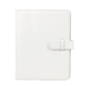 3 Inch PU Leather Retro Photo Album Photo Storage Commemorative Book (White)