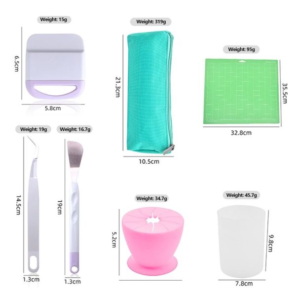 5 In 1+Recycler+Bag Vinyl Weeding Tool Set DIY Silhouette Embossed Engraving Tool - Image 2