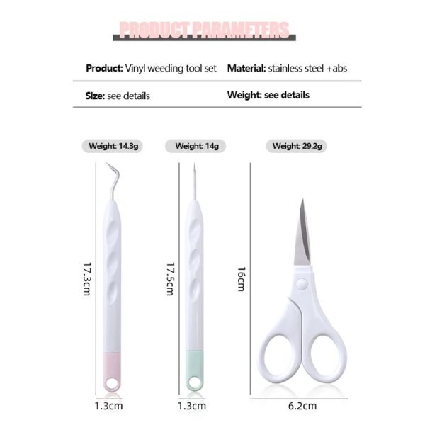 5 In 1+Recycler+Bag Vinyl Weeding Tool Set DIY Silhouette Embossed Engraving Tool - Image 3