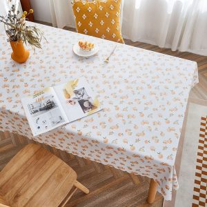 Rural Farm PVC Paper Waterproof Oil Wash Desktop Table Cloth, Size: 60x90cm (Peach)