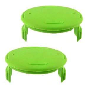 2PCS GK04 Cordless Weeder Lawn Mower Spool Cover For Greenworks (Green)