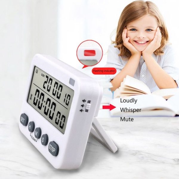 YS-218 Digital Timer 99-Hour Positive Countdown Reminder, Style: With Vibration - Image 4