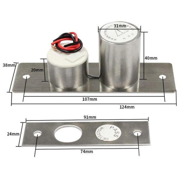 Mini Smart Electric Mortise Lock Access Control Magnetic Lock - Image 3