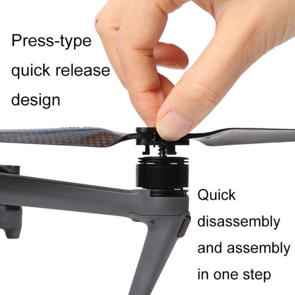 1 Pair Sunnylife 9453F-CF1 For Mavic 3 Carbon Fiber Propeller Quick Release Blade - Image 4