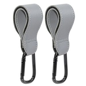 2 PCS Simple Multifunctional Electric Vehicle Bicycle Aluminum Alloy Climbing Buckle (Grey)