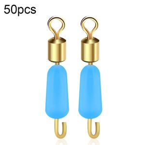 50 PCS HS-052 Silicone Eight-Shaped Ring Connector, Specification: Small (Blue)
