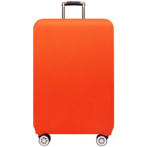 Thickened Wear-resistant Stretch Luggage Dust-proof Protective Cover, Size: M (Orange Red)