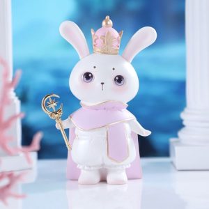 Piggy Banks God Rabbit Home Ornaments Gift Crafts, Size: Medium Purple