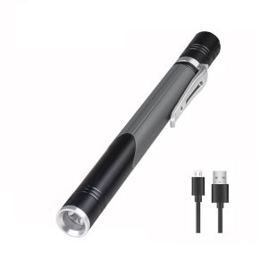 B35 XPG+LED Mini Pen Light Three Light Sources Convenient Flashlights (Grey)