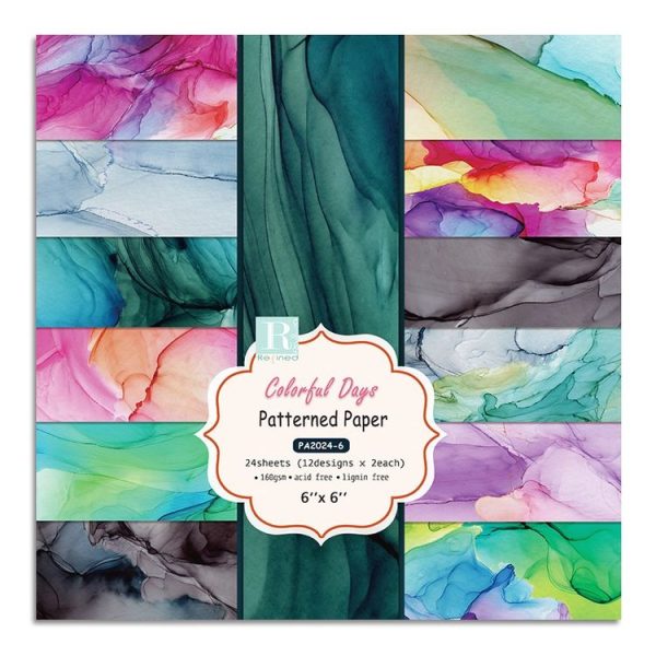 2 Sets PA2024-6 DIY Album Clipboard Handbook Card Background Paper, Size: 6 inch - Image 5