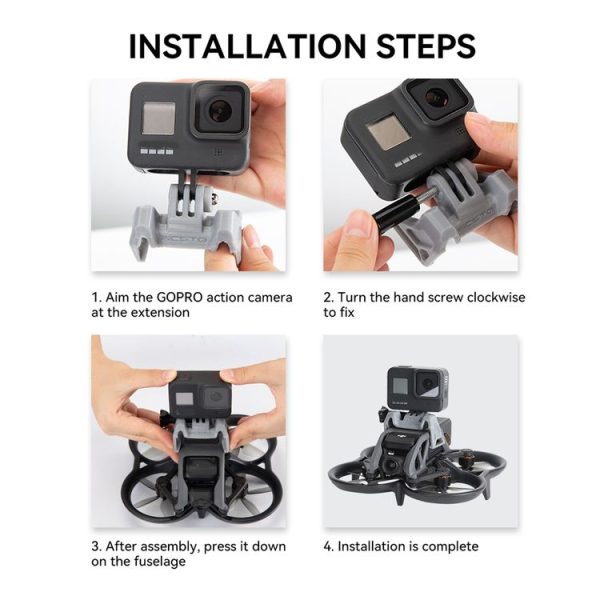 DJI Avata / Action 2 / Gopro Hero11 Black RCSTQ Extension Holder With 1 / 4 Screw - Image 9