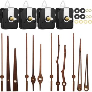 Quartz Clock Dial Repair Kit DIY Wall Clock Parts, Spec: 4 Movements+4 Sets Needles