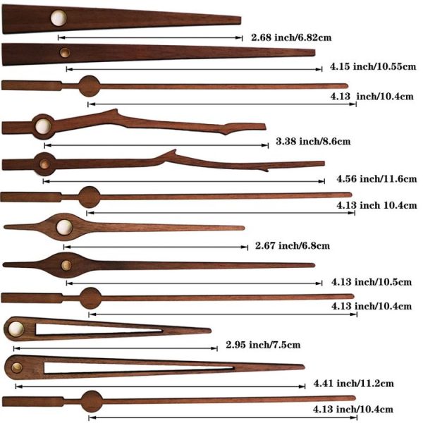Quartz Clock Dial Repair Kit DIY Wall Clock Parts, Spec: Movement+S01 Wooden Needle - Image 2