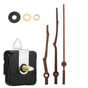 Quartz Clock Dial Repair Kit DIY Wall Clock Parts, Spec: Movement+S02 Wooden Needle