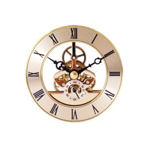 Metal See-through Quartz Clock Gear Clock DIY Accessories 86mm Golden Movement
