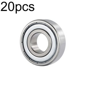 20pcs 12x32x10mm High-speed Silent Deep Groove Ball Miniature Bearings (6201zz)