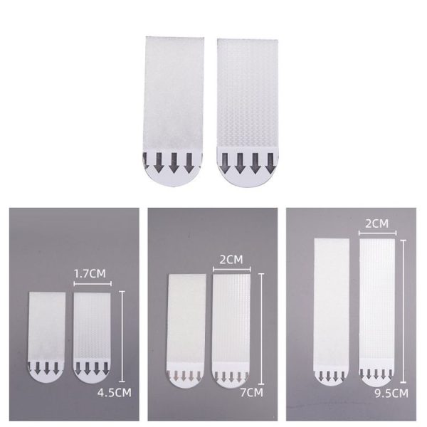 10pcs Picture Hanging Strips Hook and Loop Tape Picture Hanger 4.5x1.7cm - Image 2
