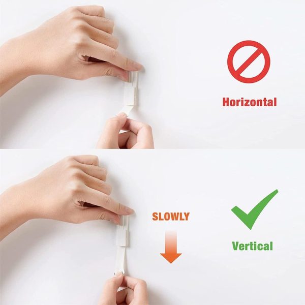 10pcs Picture Hanging Strips Hook and Loop Tape Picture Hanger 4.5x1.7cm - Image 4