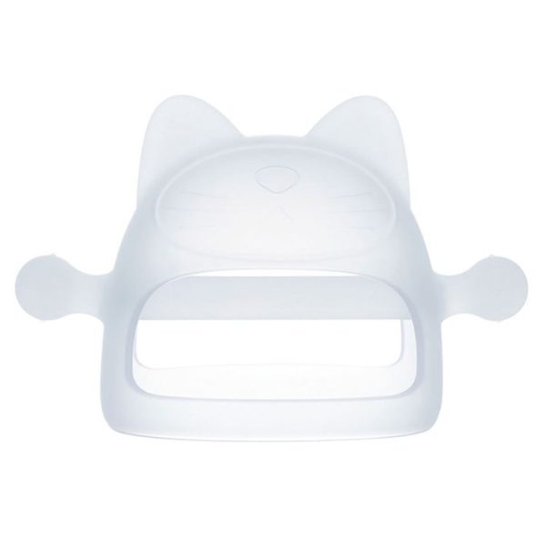 Baby Anti-eating Hand Cover Boiled Silicone Soothing Teeth Stick (Transparent)