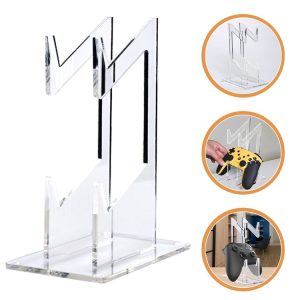 PS4 / PS5 / PS3 Acrylic Double Layer Game Handle Storage Bracket (Transparent)