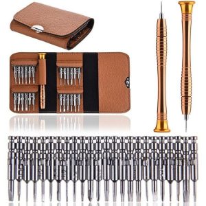 25 In 1 Screwdriver Batch Set Mobile Phone Notebook Repair Tool (Brown)