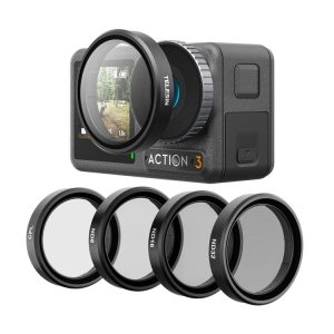 DJI OSMO Action 3 / 4 TELESIN ND CPL Filter Set Aluminium Alloy Frame Lens (CPL+ND8 / 16 / 32 Set)