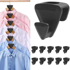 10pcs Triangle Clothes Hanger Hook Connection Hook Space Saving Connectors