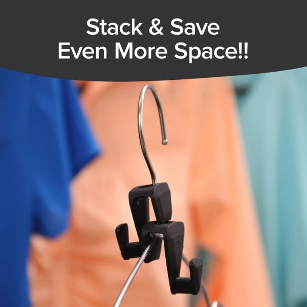 10pcs Triangle Clothes Hanger Hook Connection Hook Space Saving Connectors - Image 3