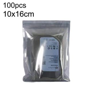 100pcs / Pack 10x16cm Anti-static Shielding Bag Hard Disk Insulation Bag Electronic Plastic Motherboard Packaging Bag