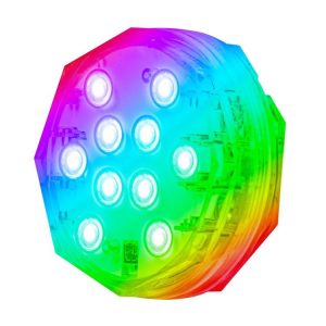 5V 10LED Diving Light Fountain Remote Control RGB Colorful Underwater Light (15 Colors)